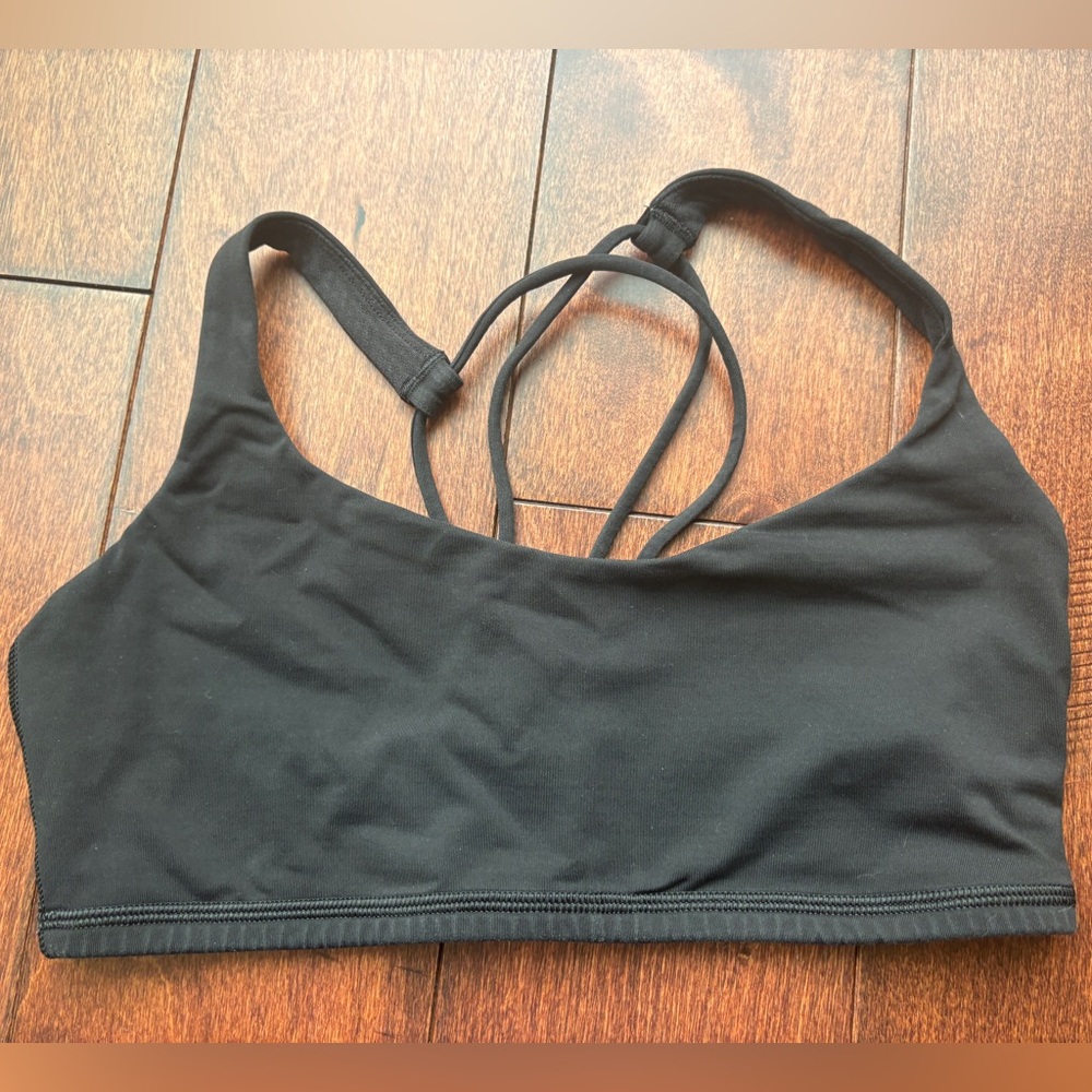 LULULEMON Black Strappy Sports Bra